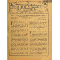 The Motor Cycle 1922 08 August 03 Vol29 N1010 The Featherweight Motor Cycle