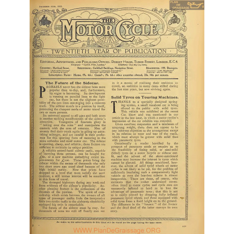 The Motor Cycle 1922 11 November 16 Vol29 N1025 The Future Of The Sidecar