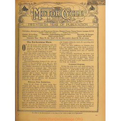 The Motor Cycle 1922 11 November 23 Vol29 N1026 The Forihcoming Show