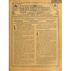The Motor Cycle 1922 12 December 07 Vol29 N1028 The Show In Retrospect