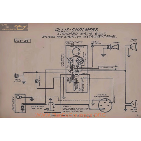 Allis Chalmers Briggs Stratton 6volt Schema Electrique