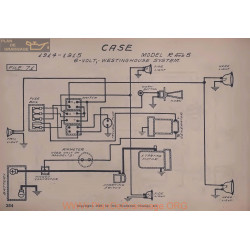 Case R S 6volt Schema Electrique 1914 1915 Westinghouse