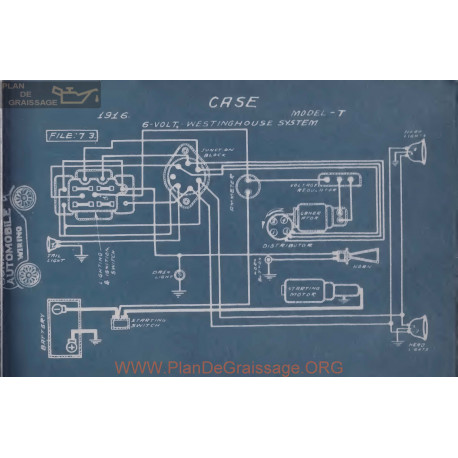 Case T Schema Electrique 1916 Westinghouse V2