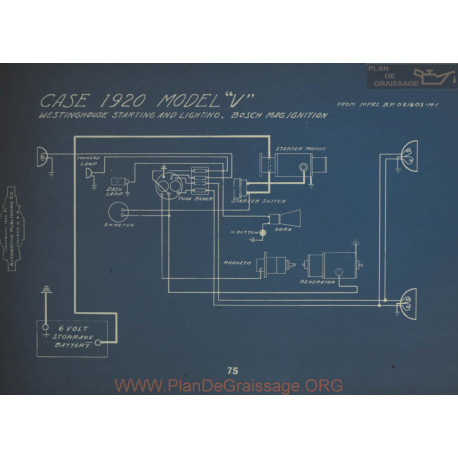 Case V Schema Electrique 1920 Westinghouse Bosch