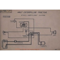 Caterpillar Holt Tractor 6volt Schema Electrique North East