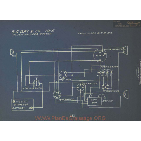 Sg Gay & Co Schema Electrique 1915 Allis Chalmers