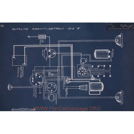 Abbott Detroit 8 Schema Electrique 1916