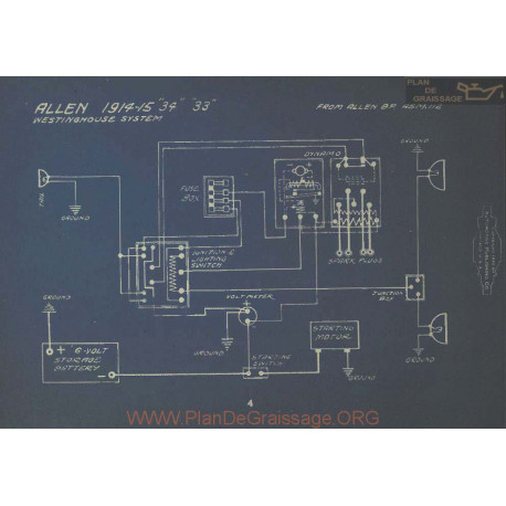 Allen 34 33 Schema Electrique 1914 1915 V2
