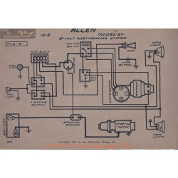 Allen 37 6volt Schema Electrique 1916 Westinghouse V5