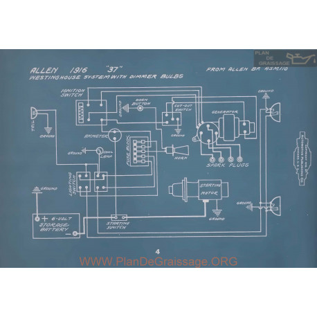 Allen 37 Westinghouse Dimmer Bulbs Schema Electrique 1916
