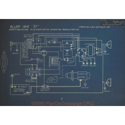 Allen 37 Westinghouse Schema Electrique 1916