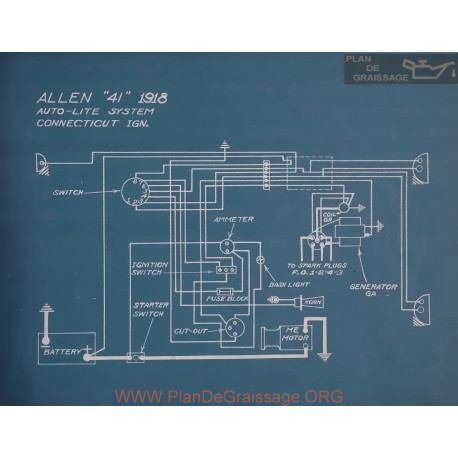 Allen 41 Schema Electrique 1918