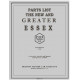 Essex 1932 Geater Parts List January