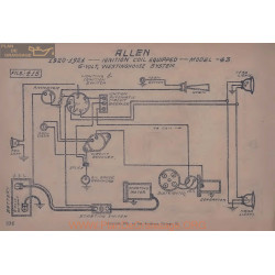 Allen 43 6volt Schema Electrique 1920 1921 Westinghouse