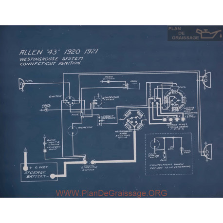 Allen 43 Schema Electrique 1920 1921