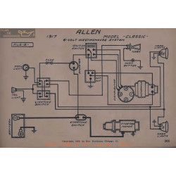 Allen Classic 6volt Schema Electrique 1917 Westinghouse V2