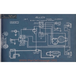 Allen Classic 6volt Schema Electrique 1917 Westinghouse
