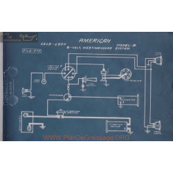 American B 6volt Schema Electrique 1919 1920 Westinghouse