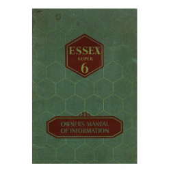 Essex 1932 Owners Manual