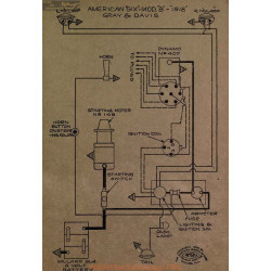 American Six B Schema Electrique 1918 Gray & Davis