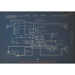 Apperon 4 45 6 45 58 Schema Electrique 1914 Bijur