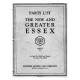 Essex 1932 Parts List