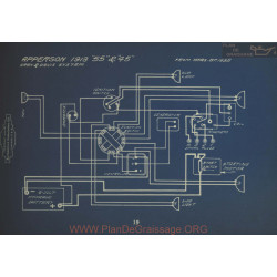 Apperson 55 45 Schema Electrique 1913 Gray & Davis