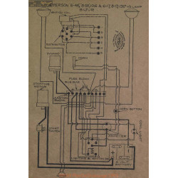 Apperson 6 48 58 17 Schema Electrique 1916 1917 Bijur