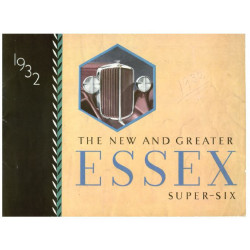 Essex 1932 Super Six Catalog