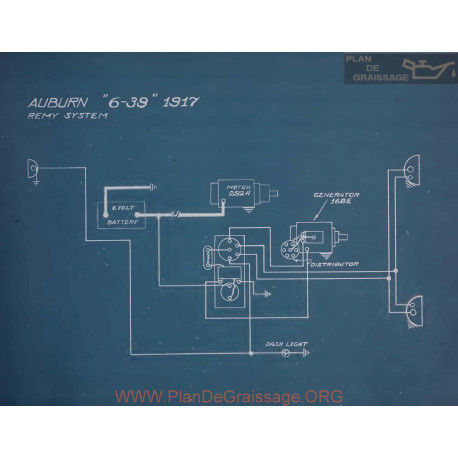 Auburn 6 39 Schema Electrique 1917