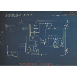 Auburn 6 40 A Schema Electrique 1916 Delco