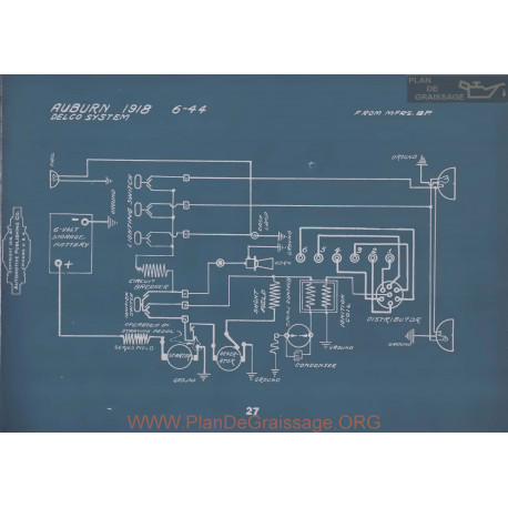 Auburn 6 44 Schema Electrique 1918 V2