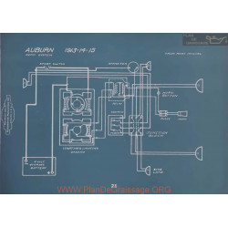 Auburn Remy Schema Electrique 1913 1914 1915