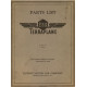 Essex 1932 Terraplane Parts List July