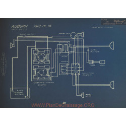 Auburn Schema Electrique 1913 1914 1915 Remy