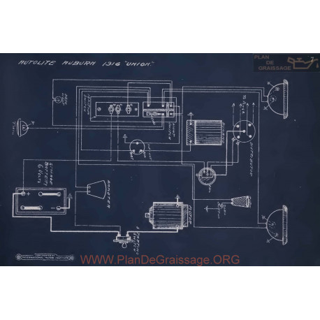 Auburn Union Schema Electrique 1916