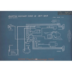 Austin Highway King 12 Schema Electrique 1917 1918 V2