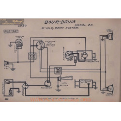 Bour Davis 20 6volt Schema Electrique 1920 Remy V2