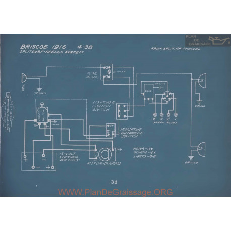 Briscoe 4 38 Schema Electrique 1916 V2