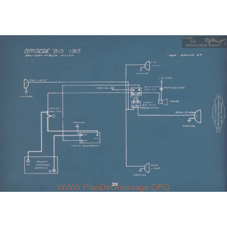 Briscoe B15 Schema Electrique 1915 V2