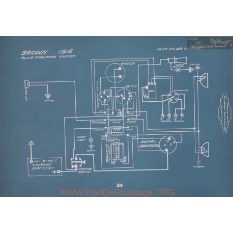Brown All Models Schema Electrique 1916