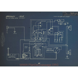 Brown Schema Electrique 1916 Allis Chalmers