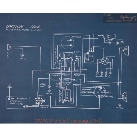 Brown Schema Electrique 1916