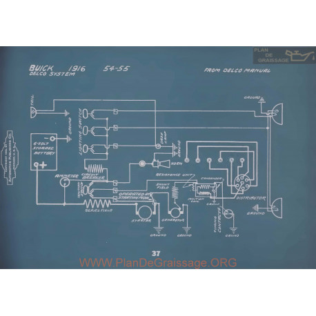 Buick 54 55 Schema Electrique 1916 V2