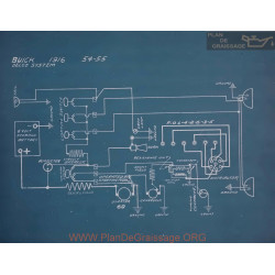 Buick 54 55 Schema Electrique 1916