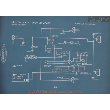 Buick B24 B25 Schema Electrique 1914 V2