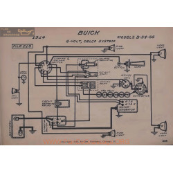 Buick B54 B55 6volt Schema Electrique 1914 Delco