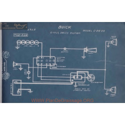 Buick C24 C25 6volt Schema Electrique 1915 Delco