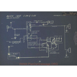 Buick C24 C25 Schema Electrique 1915 Delco