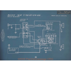 Buick C36 C37 C54 C55 Schema Electrique 1915 V2